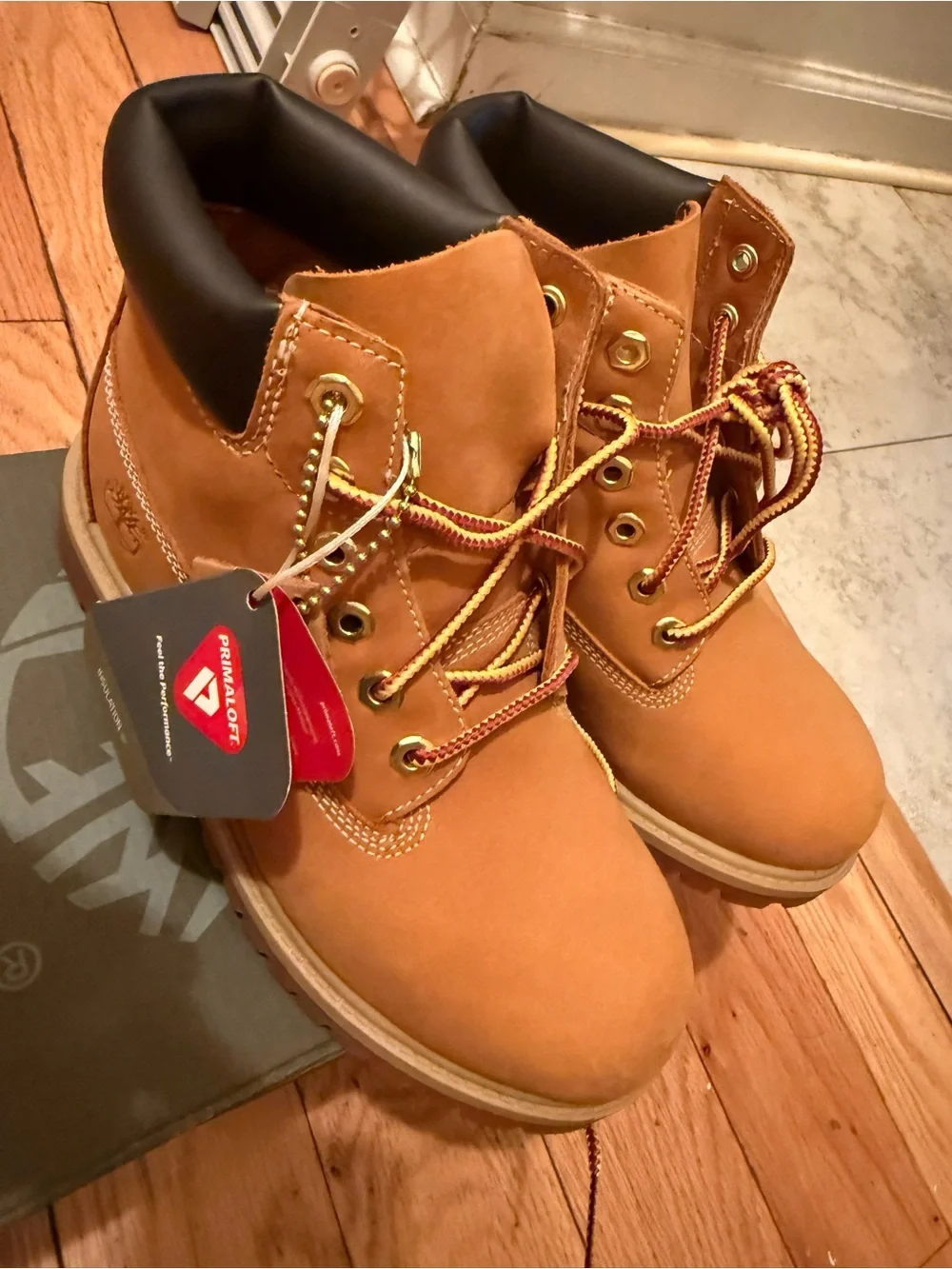 NWT Timberland Wheat Nubuck Boots Kids Sz 1.5